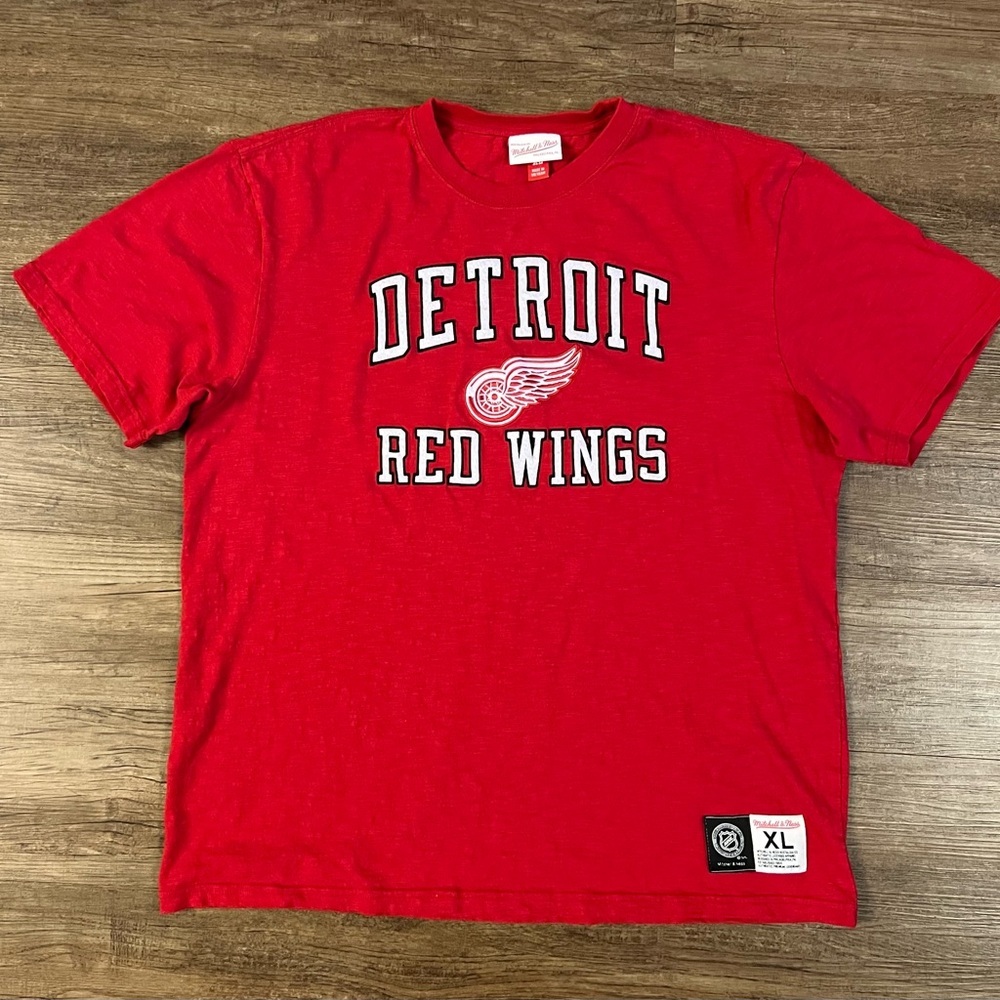 MITCHELL AND NESS T-SHIRT DETROIT RED WINGS Size X-large C28